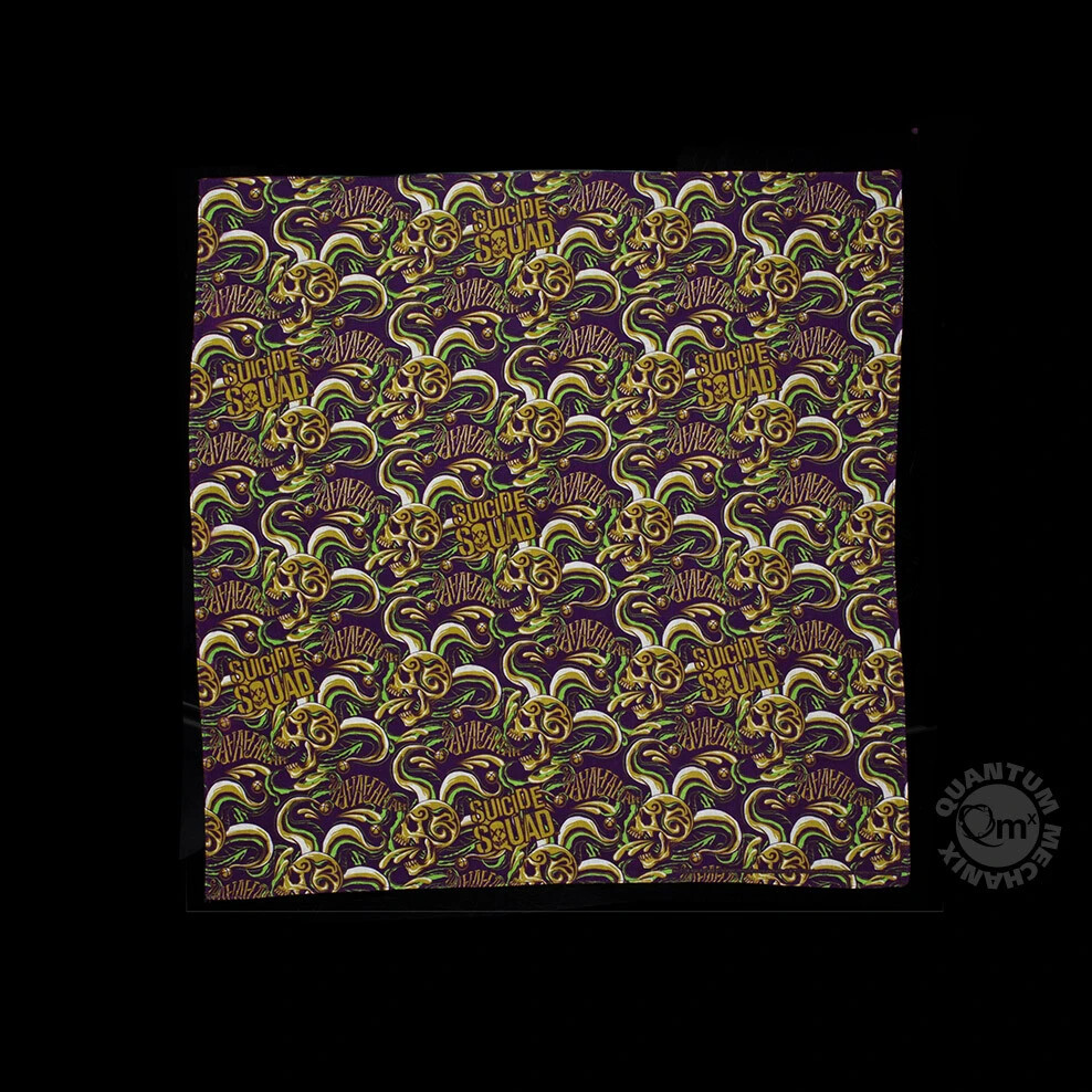 Quantum Mechanix - Suicide Squad: The Joker Bandana, 22x22 in, 100% cotton *NEW*