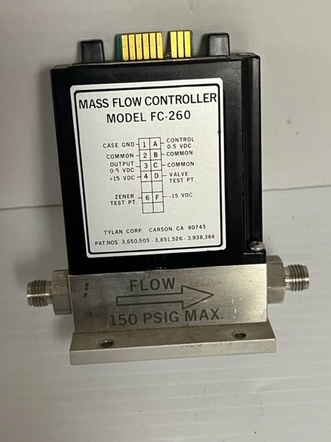 TYLAN MASS FLOW CONTROLLER FC-260,  1 LPM 5% NH3 / AR