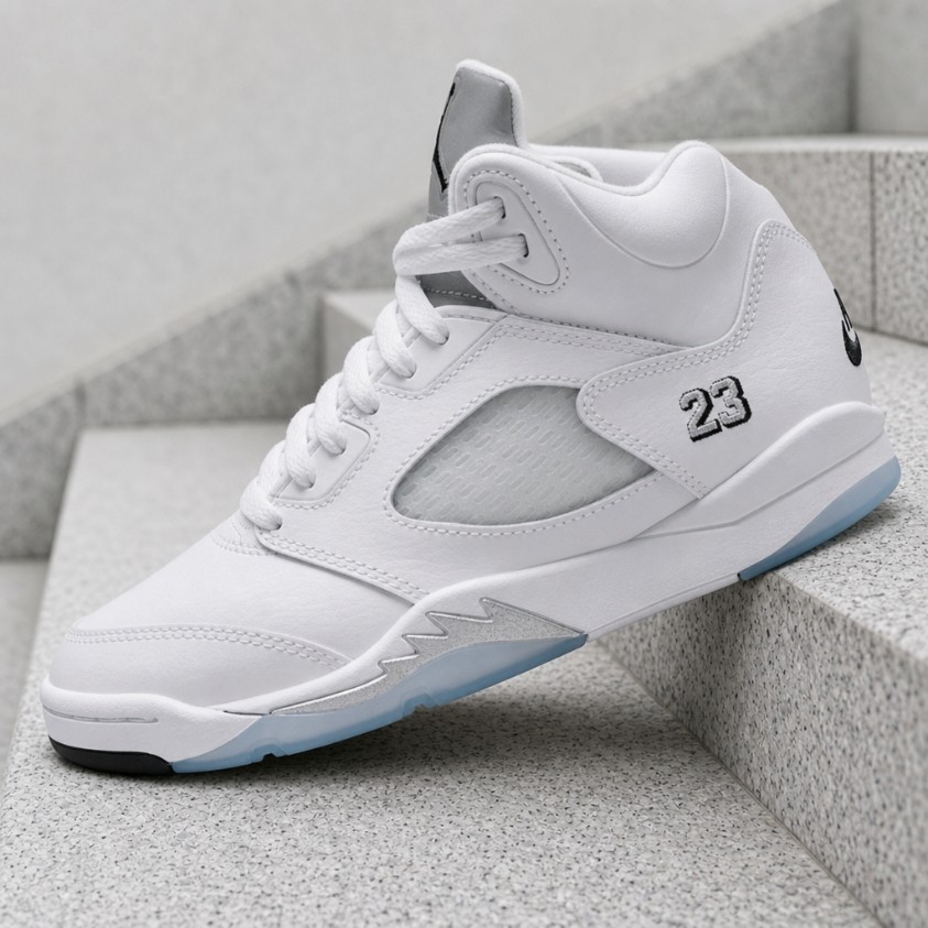 Nike Air Jordan 5 Retro White Metallic (2026) HQ7979-103 PS New