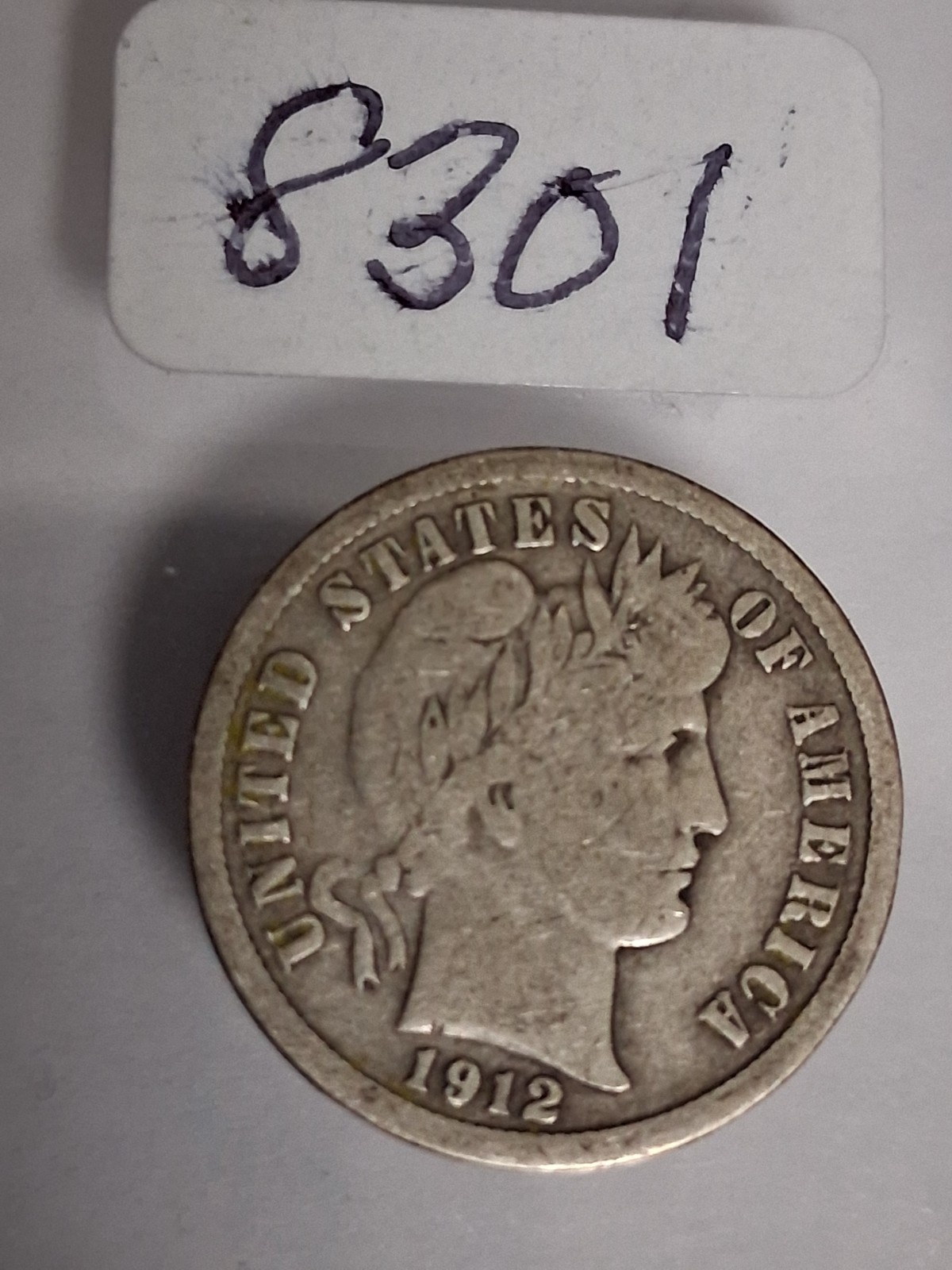 1912 P BARBER DIME