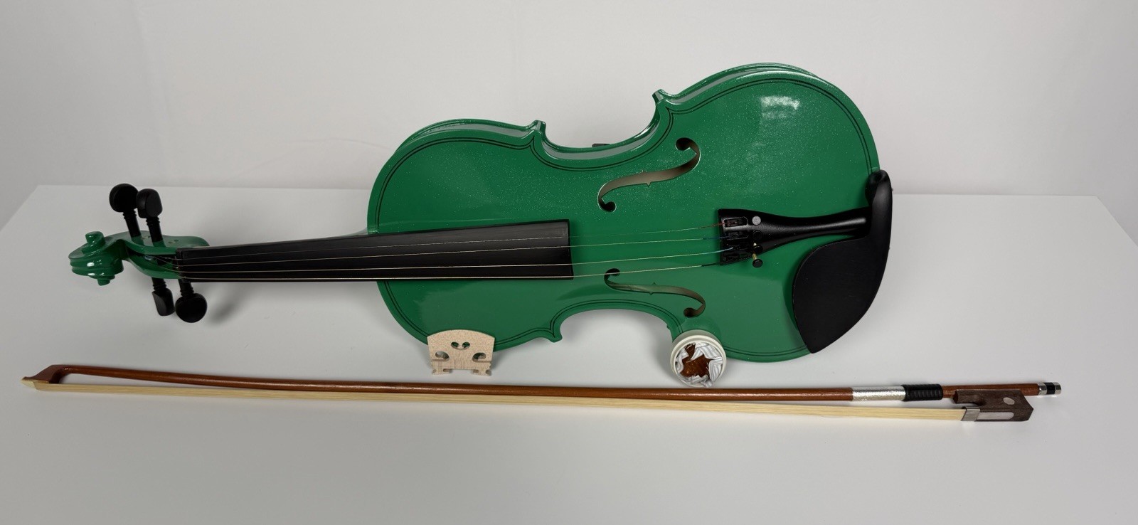 Ktaxon 4/4 Green Violin for Beginners- Adults, Teens, Kids Learners