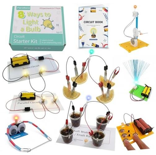 STEM Electric Circuit Kits - 8 Experiments in 7 Sets Science Circuit Kit
