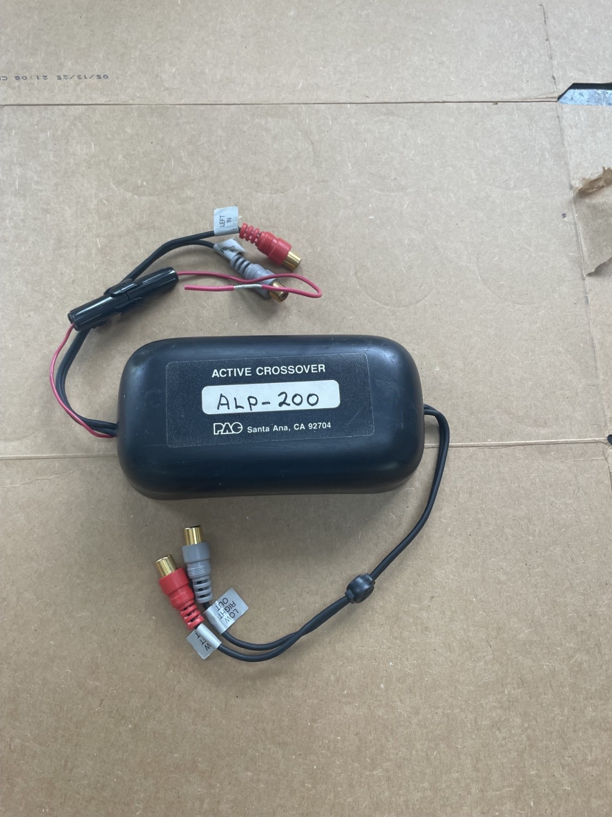 PAC "Old School" 200 hz. Active Crossover 12v.