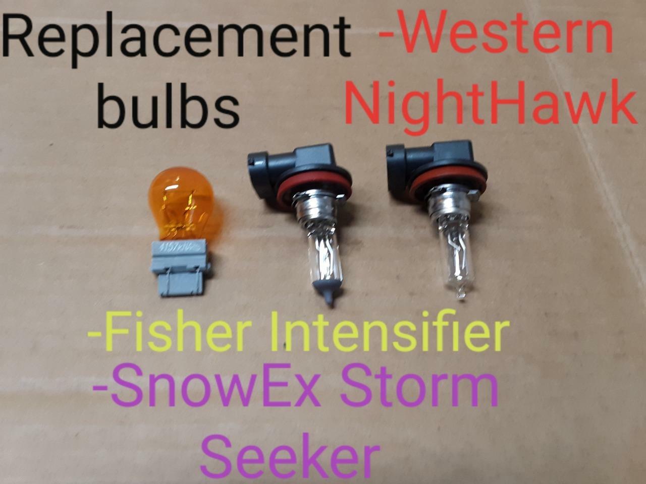 Western/Fisher/Snow-EX Snow Plow Light Replacement Bulbs Halogen *2nd Generation