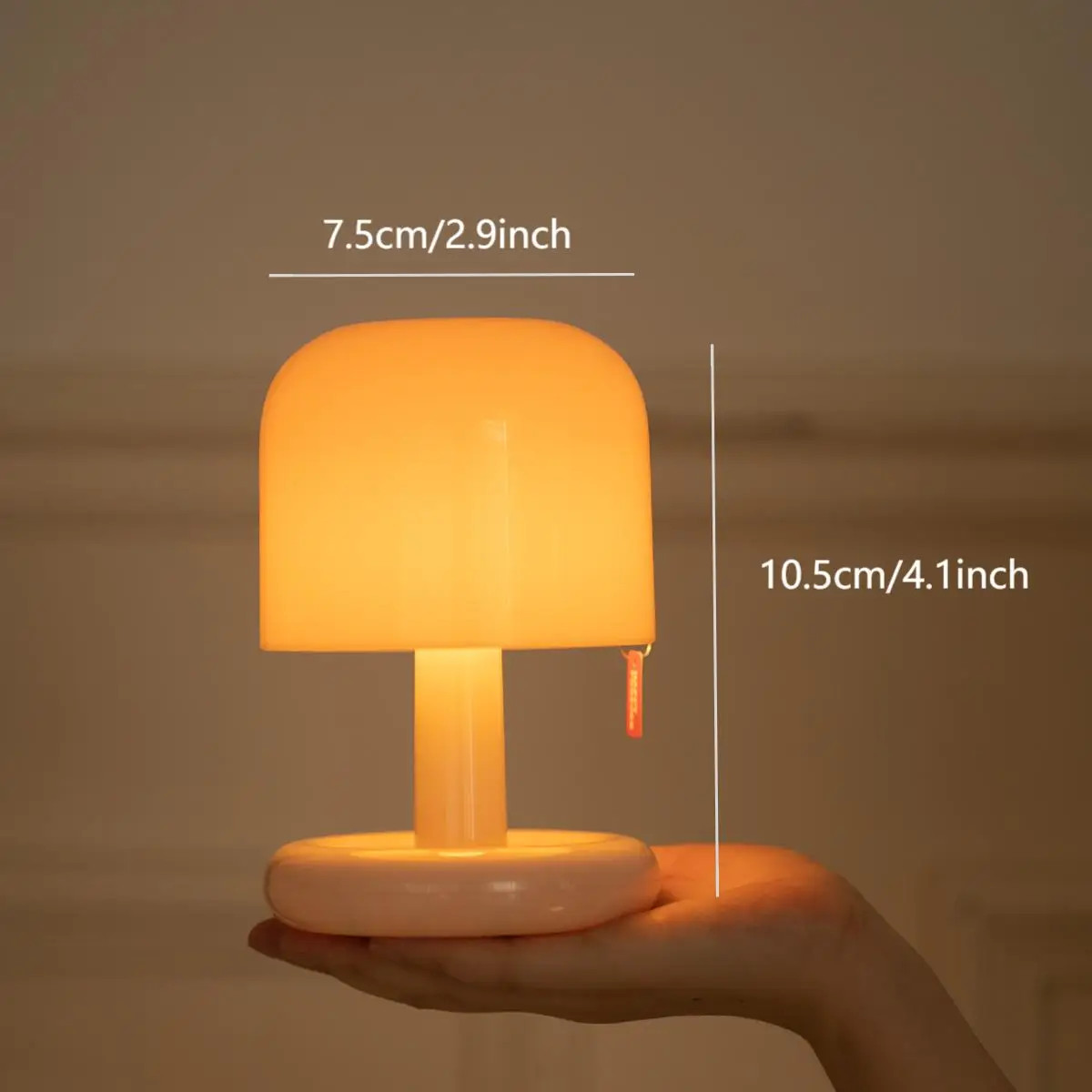 Mini Sunset Night Lamp USB Rechargeable LED Touch Control Mushroom Home Decor