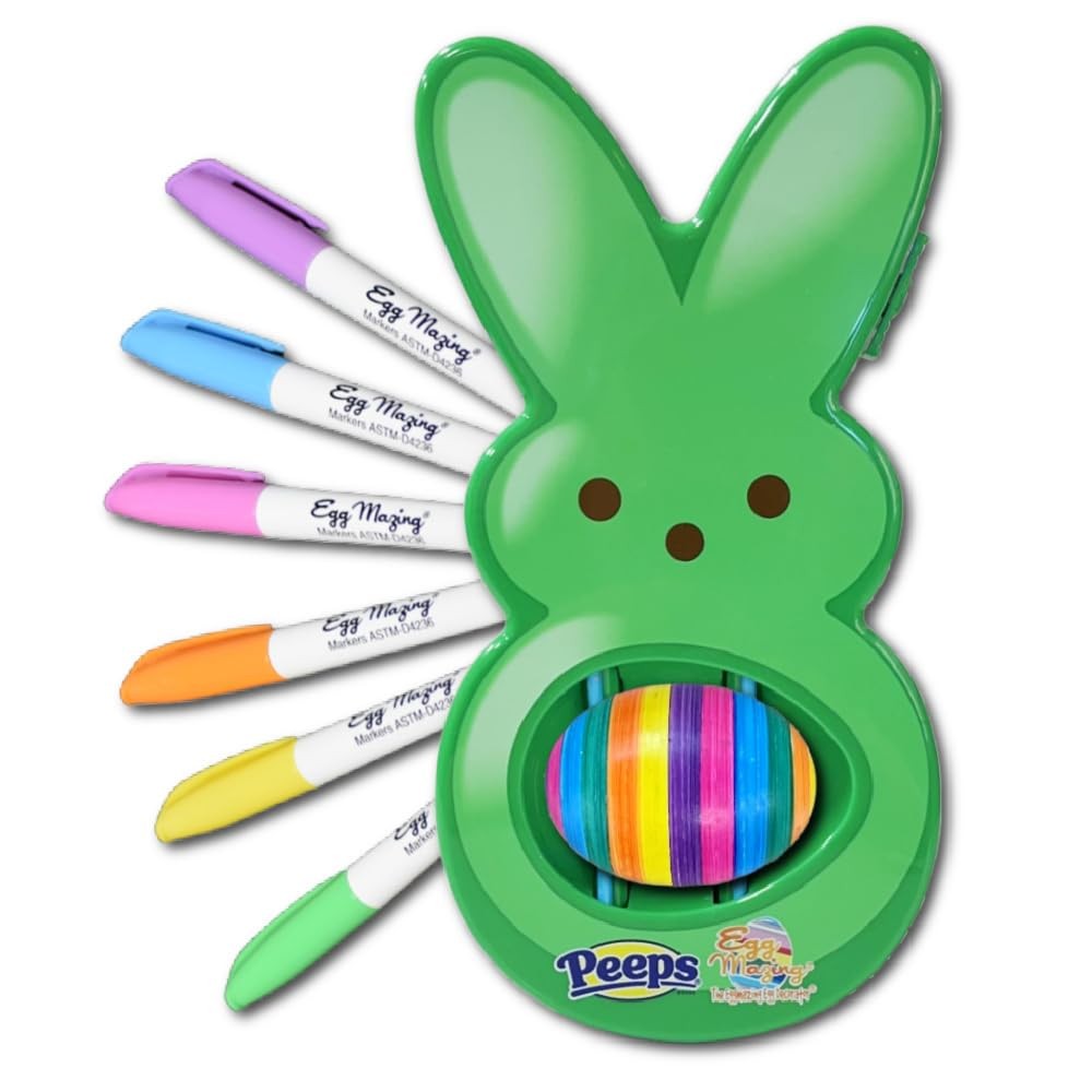 Peeps Bunny  Arts and Craft Set Includes 6 Colorful Quick Drying, NonToxic M...