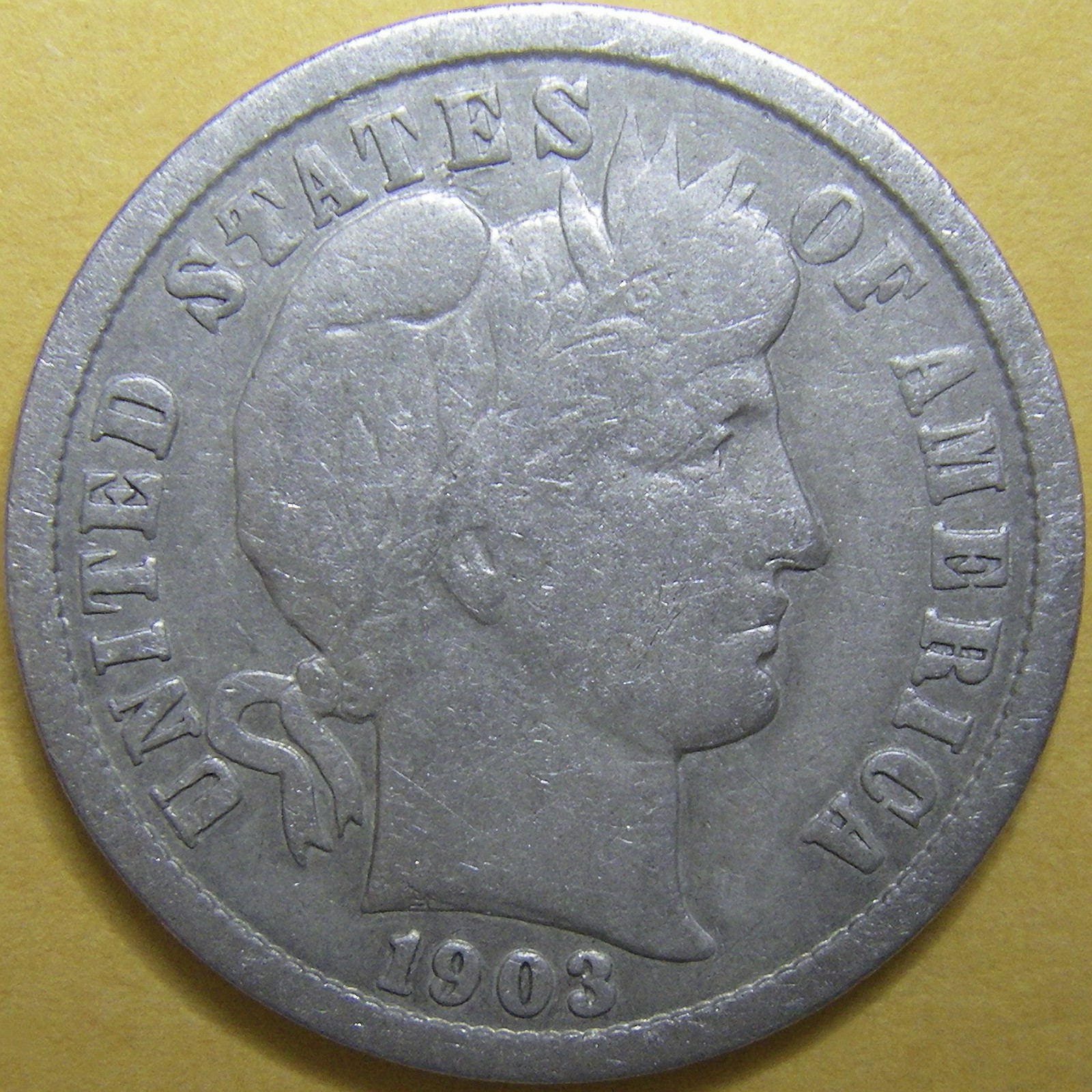 1903 Barber Dime - 90% Silver