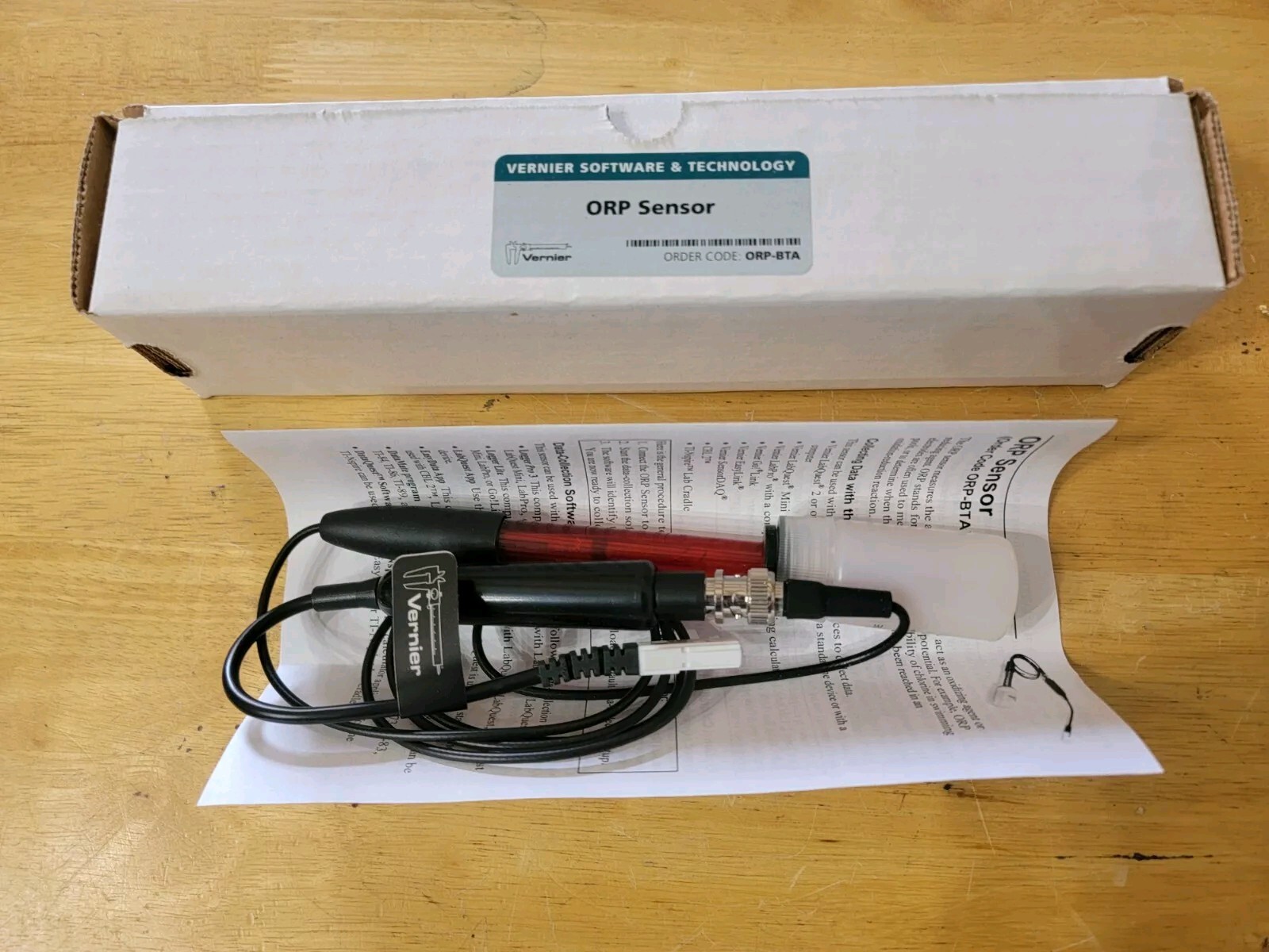 Brand New In Box Vernier ORP Sensor Oxygen Reduction Potential Sensor ORP-BTA