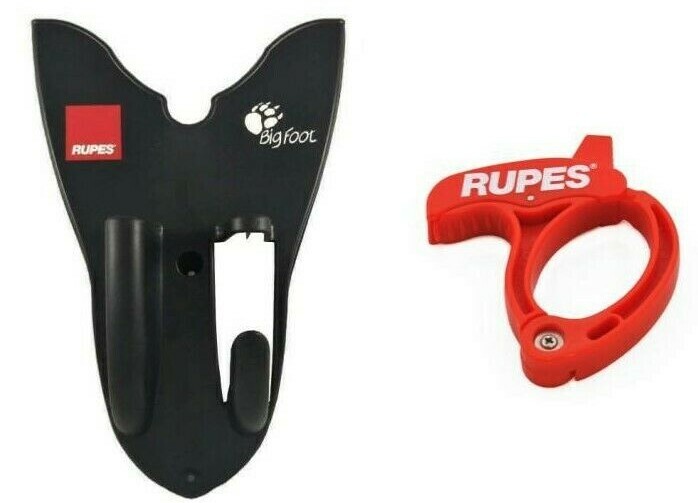 RUPES Bigfoot Tool Holder - Wall Mounted Polisher Rack w/  Cable Management Clam