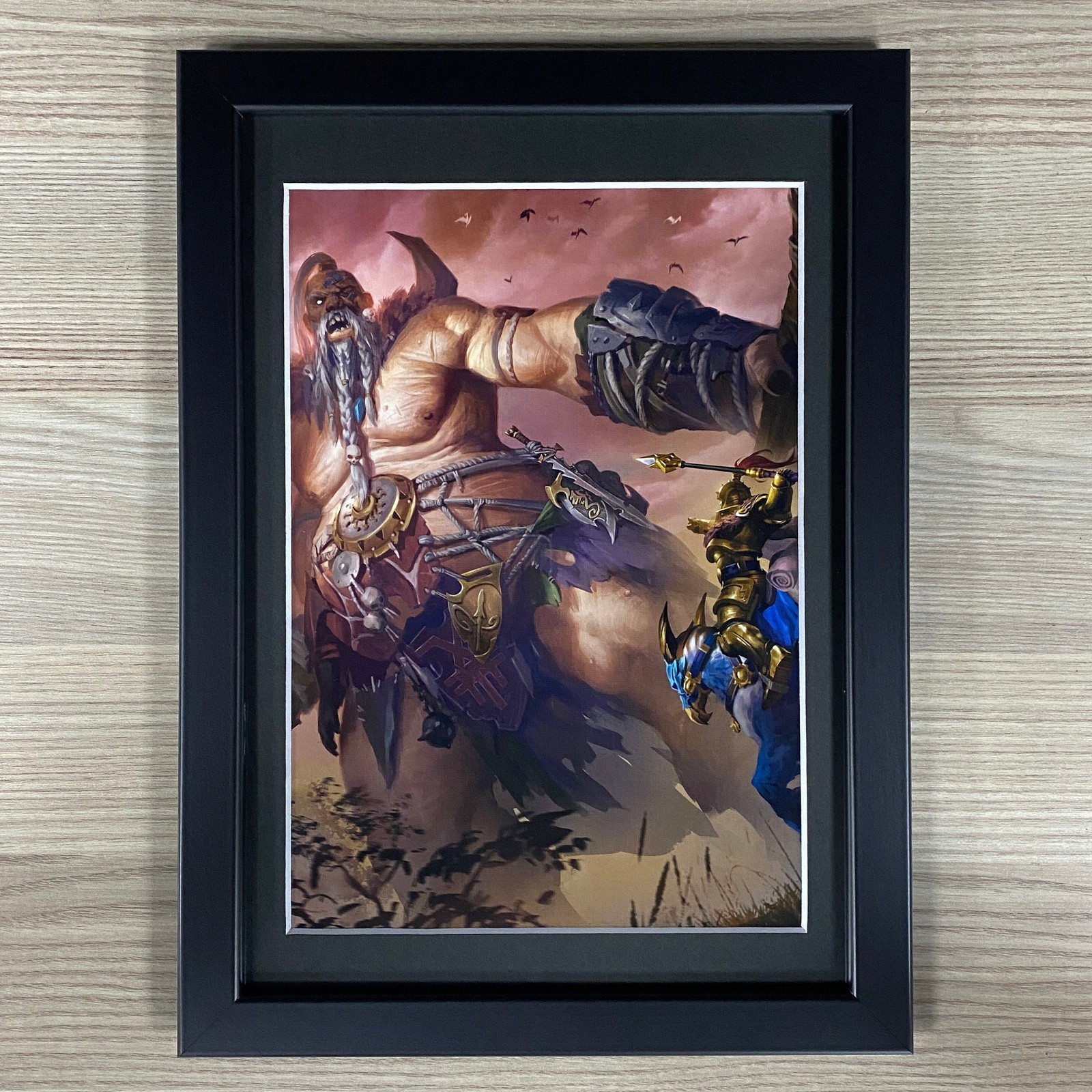 WARSTOMPER MEGA-GARGANT FRAMED ART SONS OF BEHEMAT GIANT WARHAMMER AGE OF SIGMAR