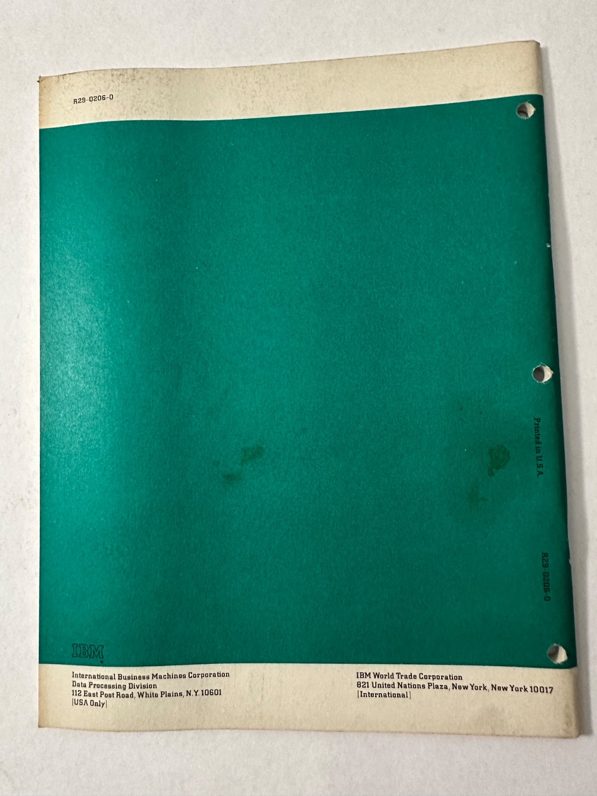 IBM System/360 COBOL Prog Fundamentals REF HANDBOOK Prog Instruc Course - 1966!