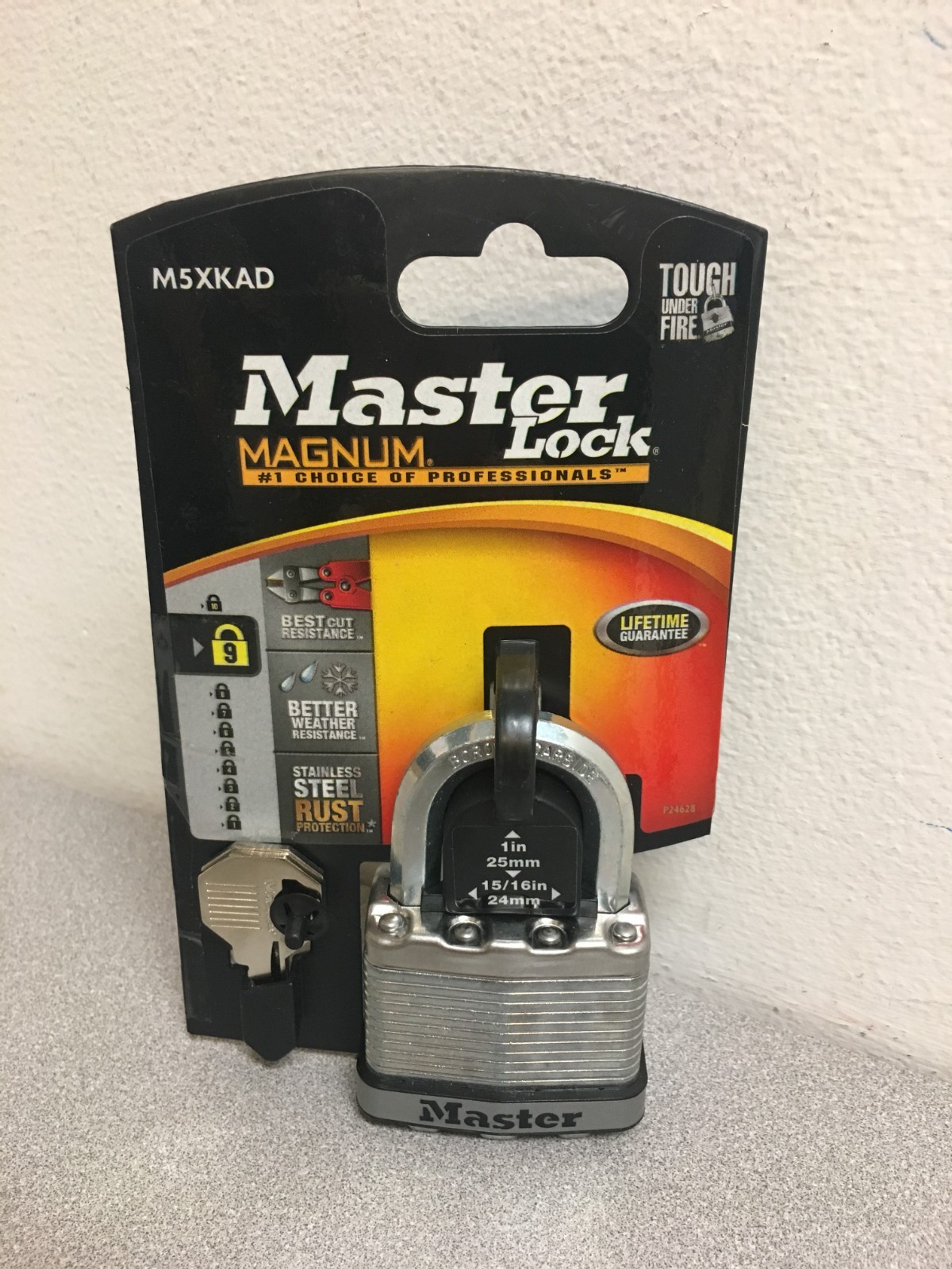 Master Lock 6.34" H X 1.34" W X 3.91" L Steel Ball Bearing Locking Weather-Res