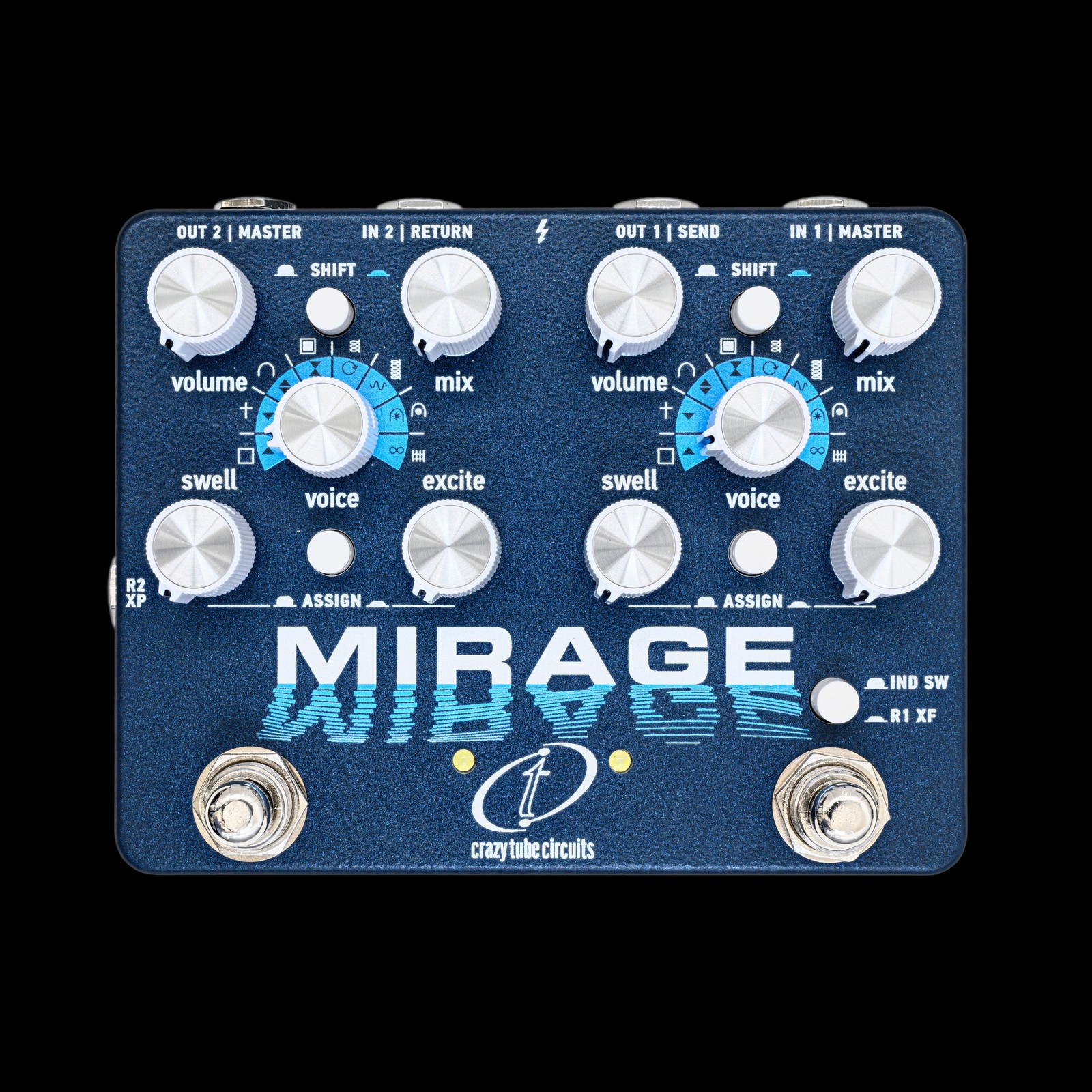 Crazy Tube Circuits Mirage Dual Reverb Pedal
