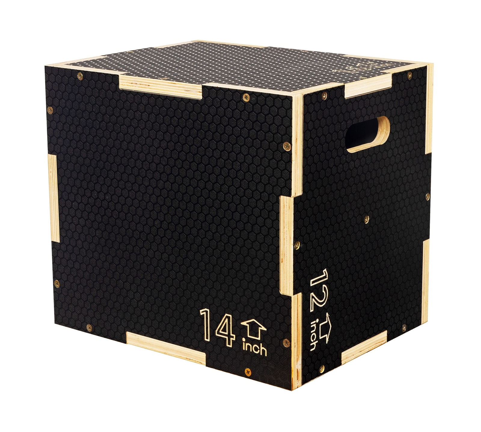 Signature Fitness 3 in 1 Non-Slip Wooden Plyo Box Plyometric Box Jumping Exer...