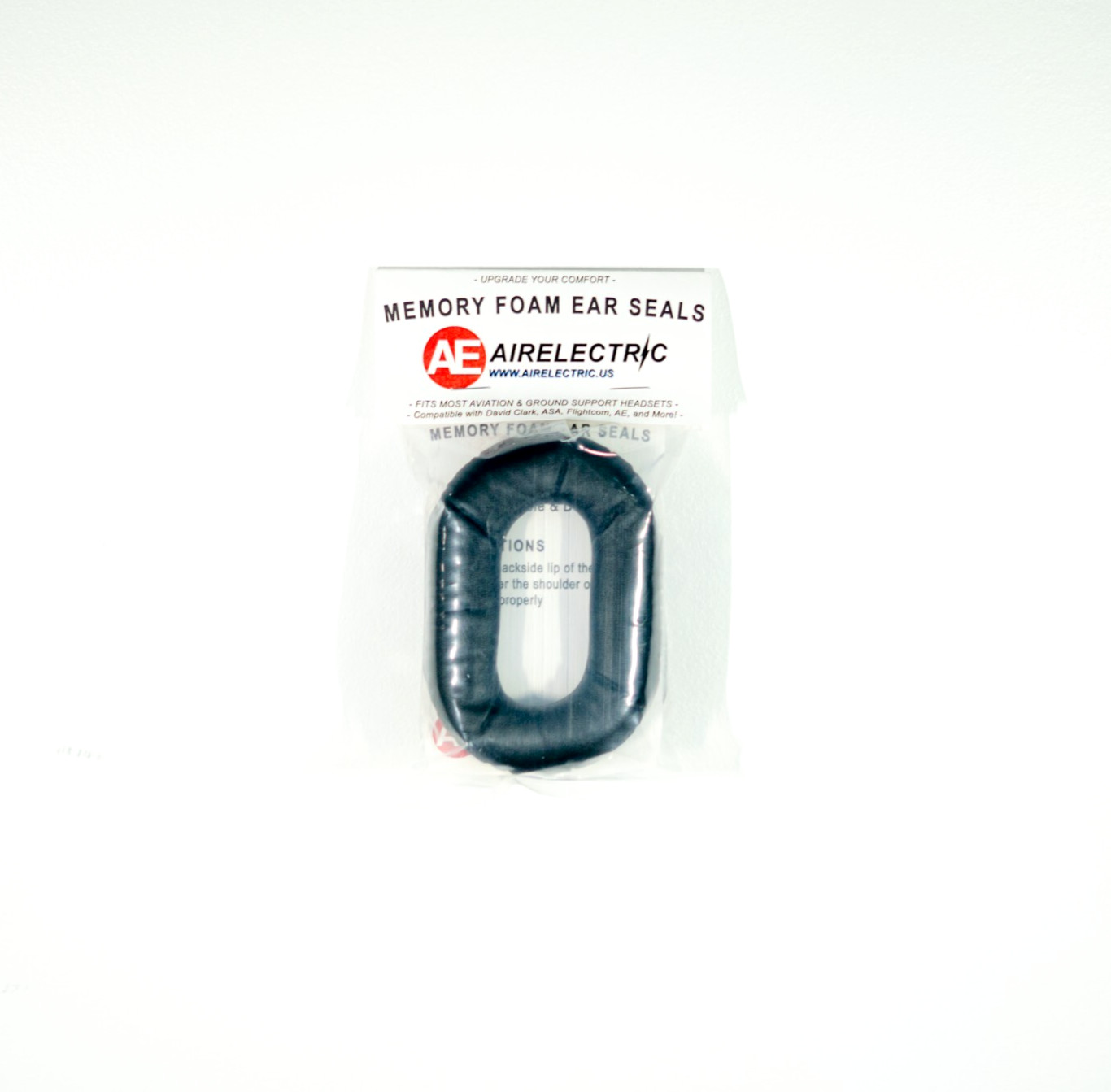 Foam Ear Pad Cushion Replacement for Pilot & Ground Support Headsets AIRELECTRIC