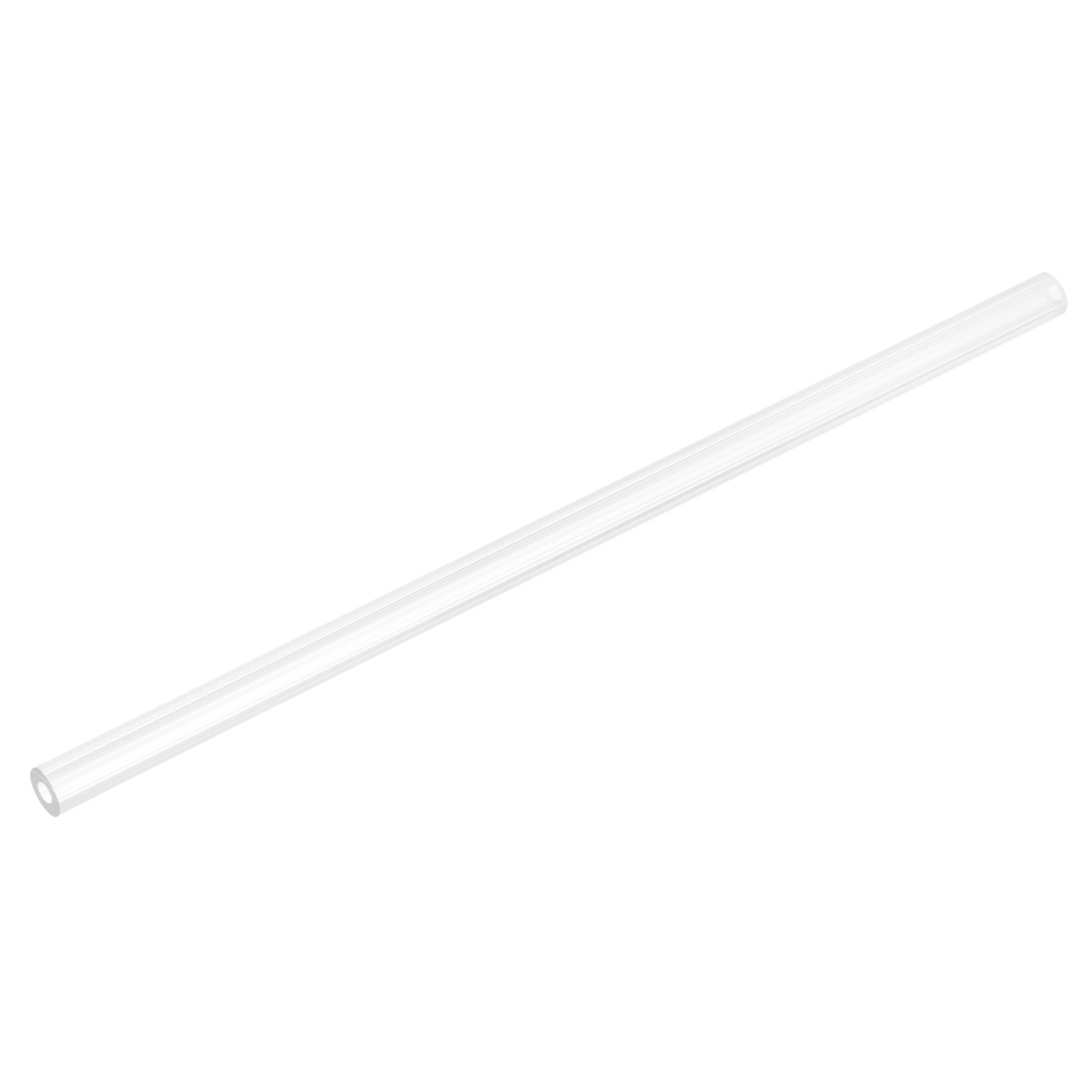 Rigid Round Clear Tubing 6mm ID x 10mm OD x 250mm Length Plastic Tube