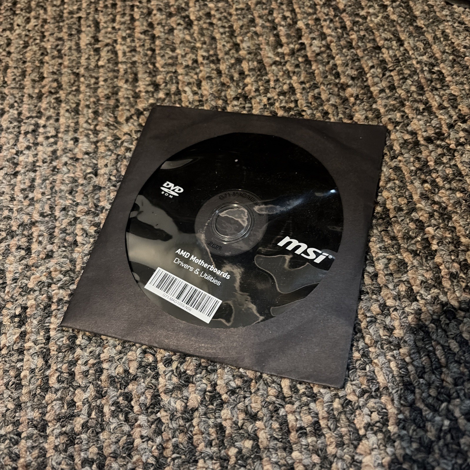 Genuine MSI AMD Motherboards Drivers & Utilities Disc Dvd G71-MAD1068-X03