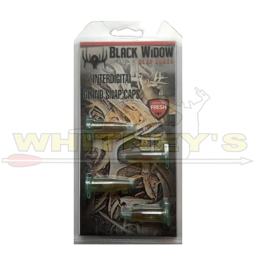 Black Widow Deer Lures - Interdigital Gland Snap Caps - 4pk - SPL0809
