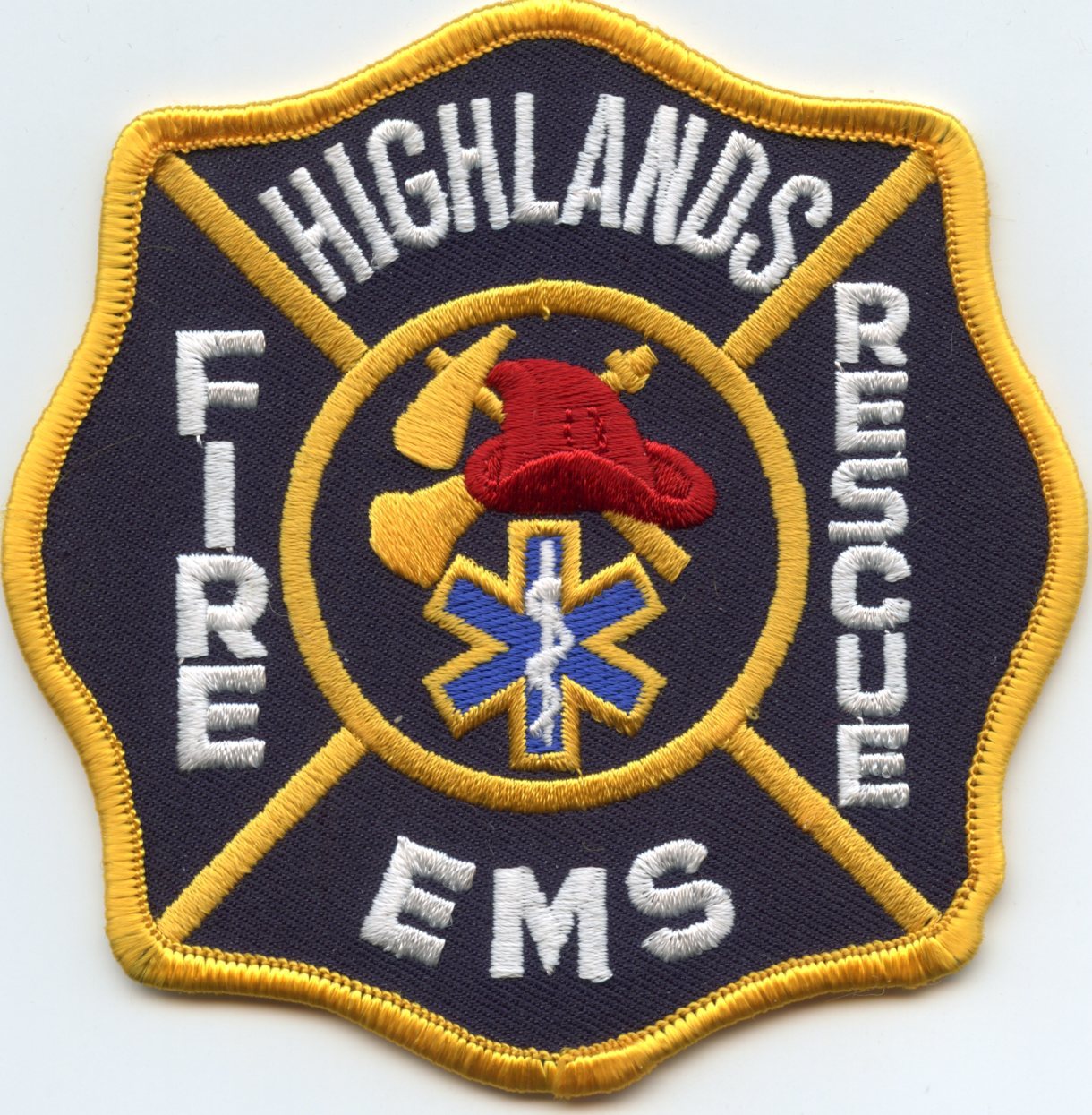 HIGHLANDS TEXAS TX EMS RESCUE FIRE PATCH