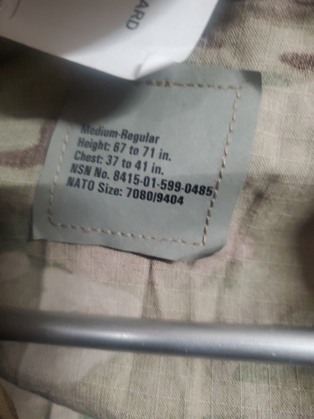 Medium Regular US ARMY ISSUE MULTICAM - FLAME RESISTANT jacket top new Tags