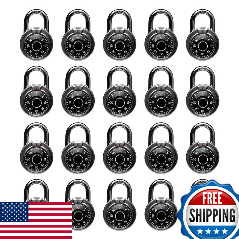 Fu Volante Locker Lock 2 In Combination Lock Black 20 Pack