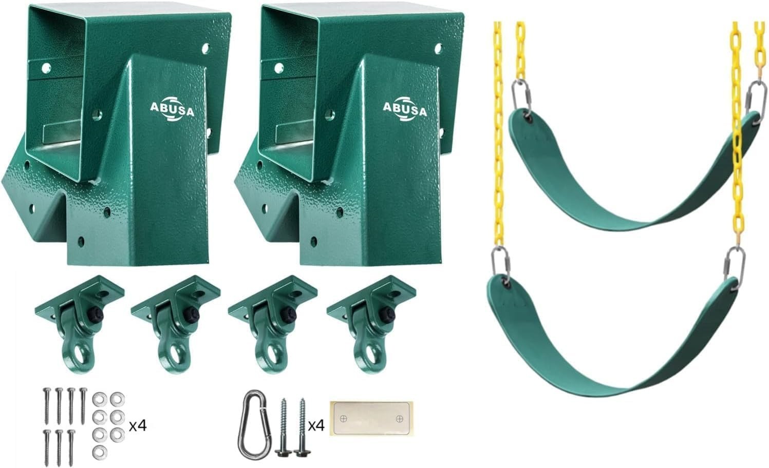 Heavy Duty Swing Sets Brackets Including 2 Green A-Frame Swing Set Brackets 2...