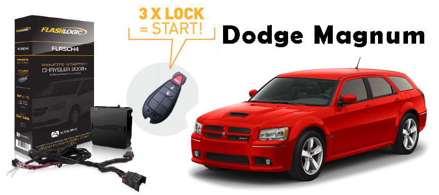 Flashlogic Remote Start for 2008 Dodge Magnum SRT 8 Cyl w/Plug And Play Harness