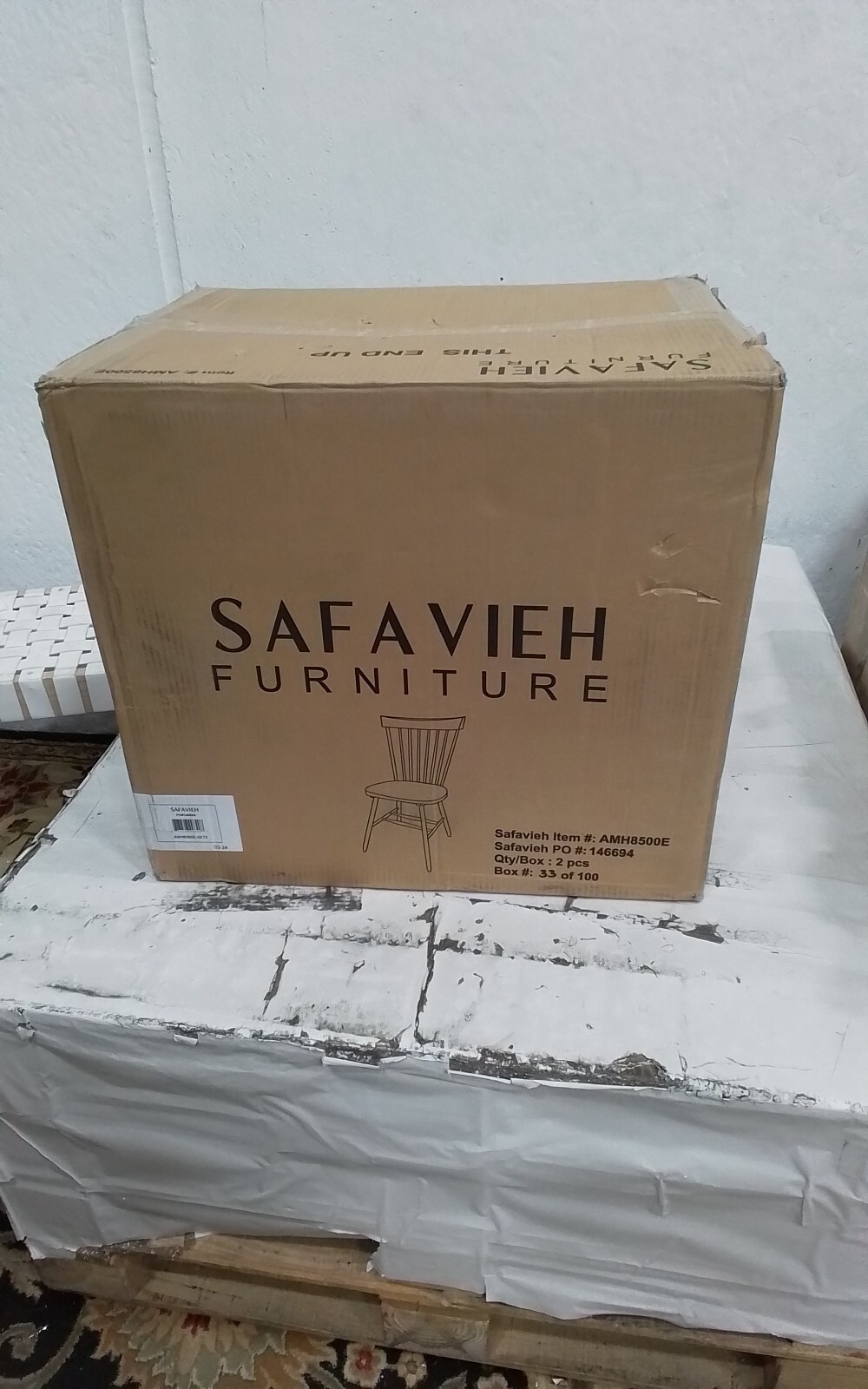 Safavieh PARKER SPINDEL SIDE CHAIR, Reduced Price 2172747502 AMH8500E