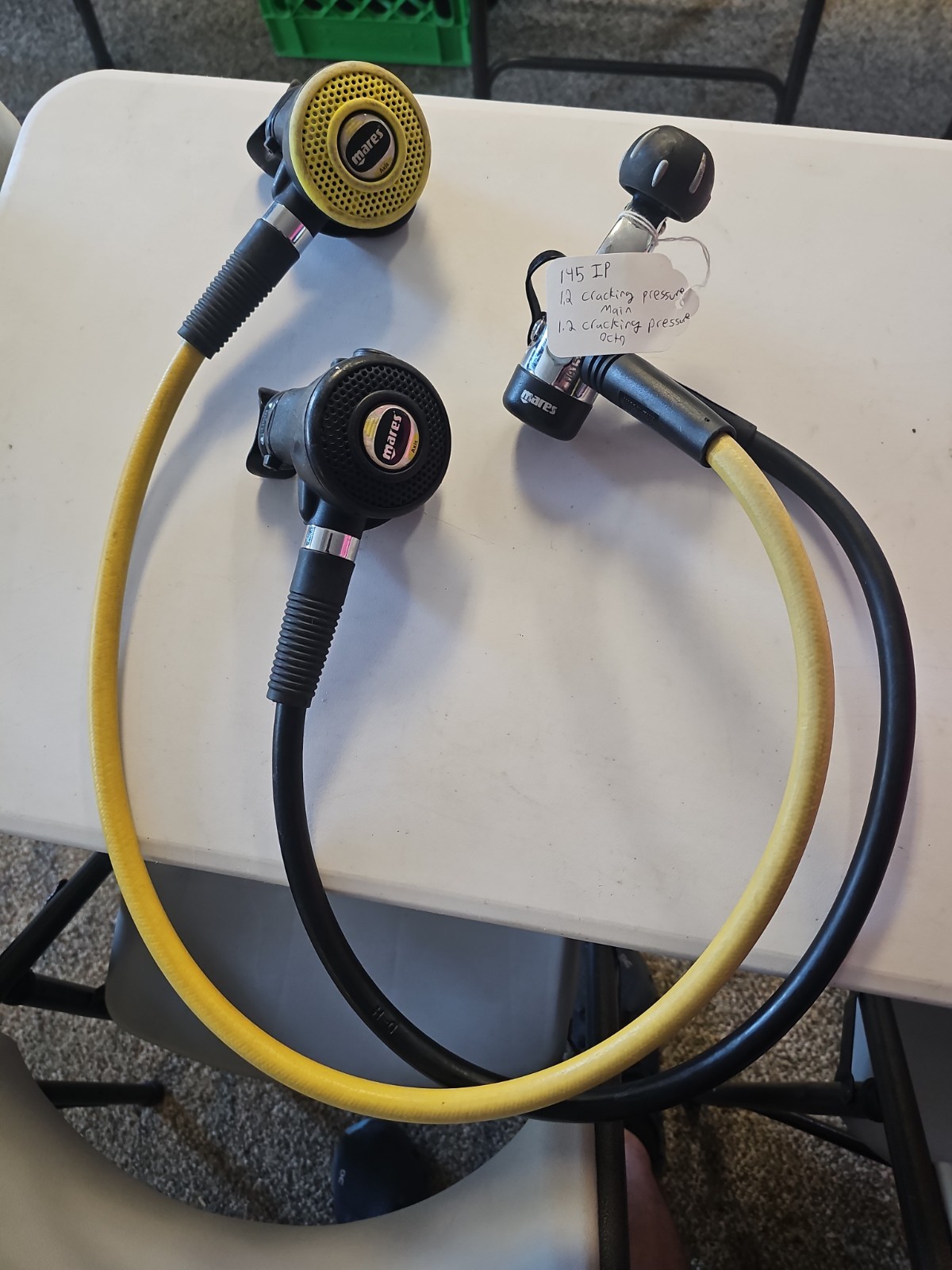 Mares MR 12 DFC First, Second, And Octo Scuba Diving Regulator
