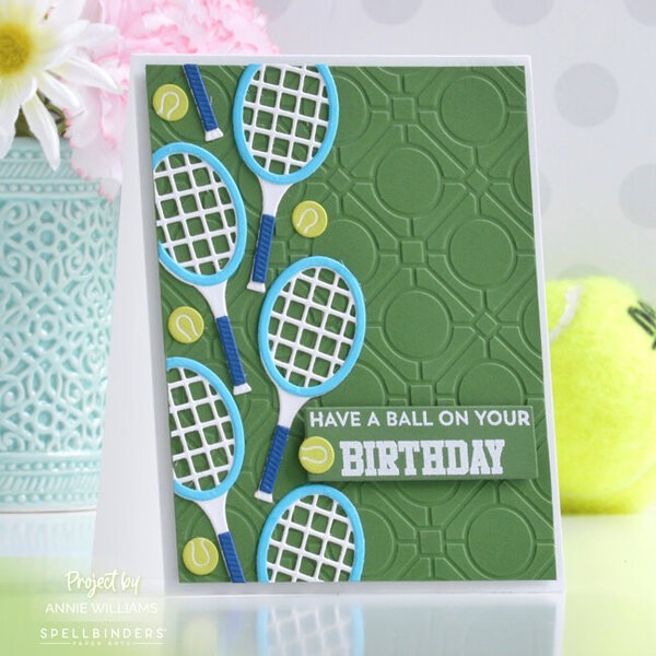 Spellbinders Tennis Racket, Ball & Lacrosse cutting dies Sporting Goods