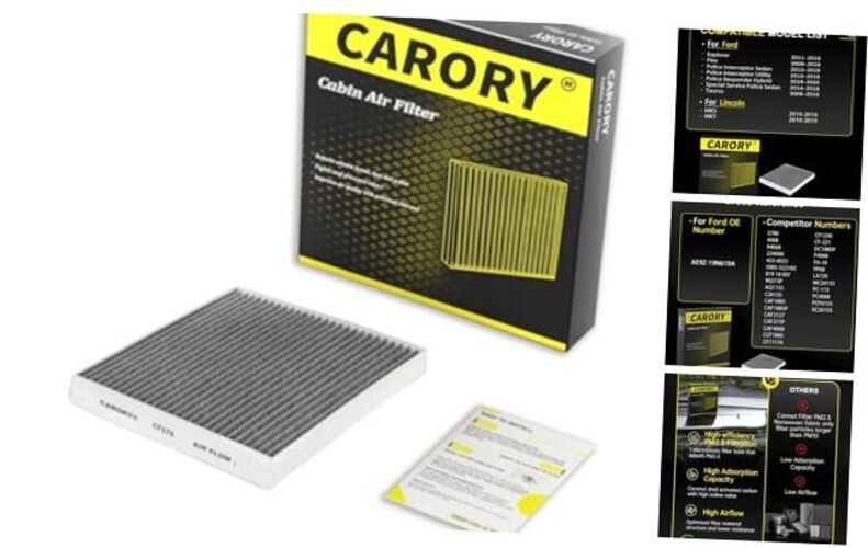 Flex CF176 Cabin Air Filter w/Activated Carbon for Ford Explorer 2011-2019