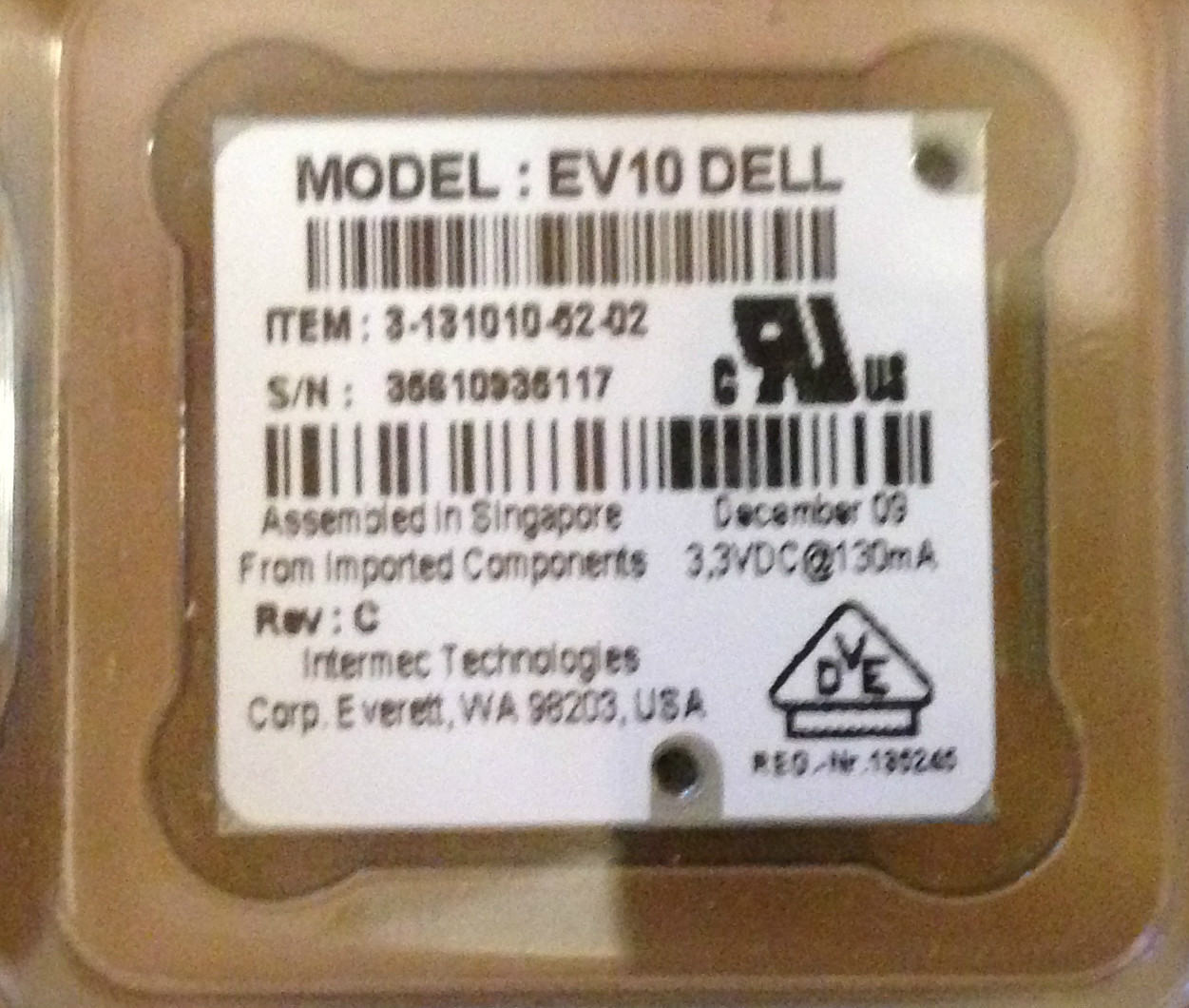 NEW 4x Intermec EV10 Dell High Performance APS Barcode Scanner Scan Engine