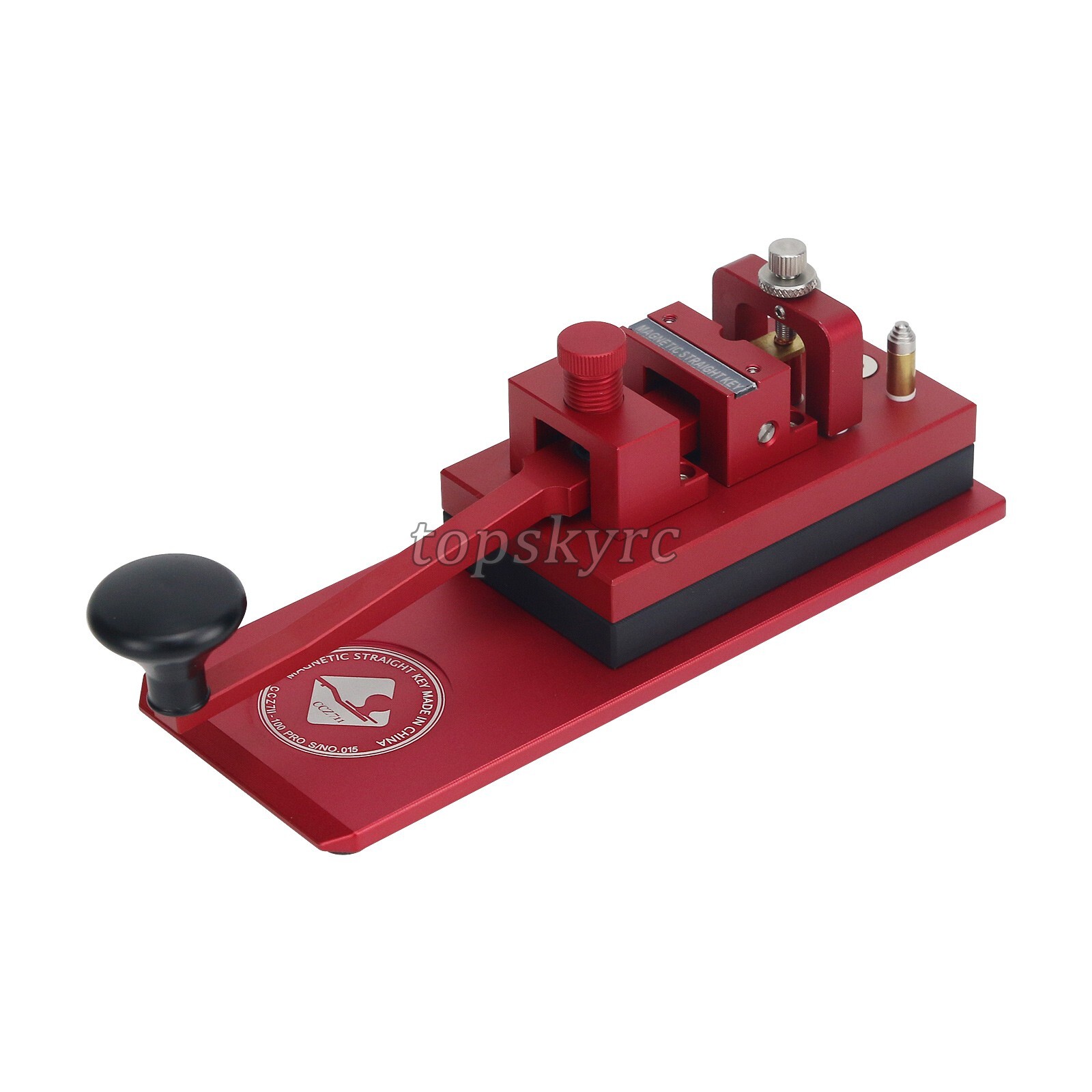 Morse Code Shortwave Radio CW Magnetic Force Telegram Key with Long Armand
