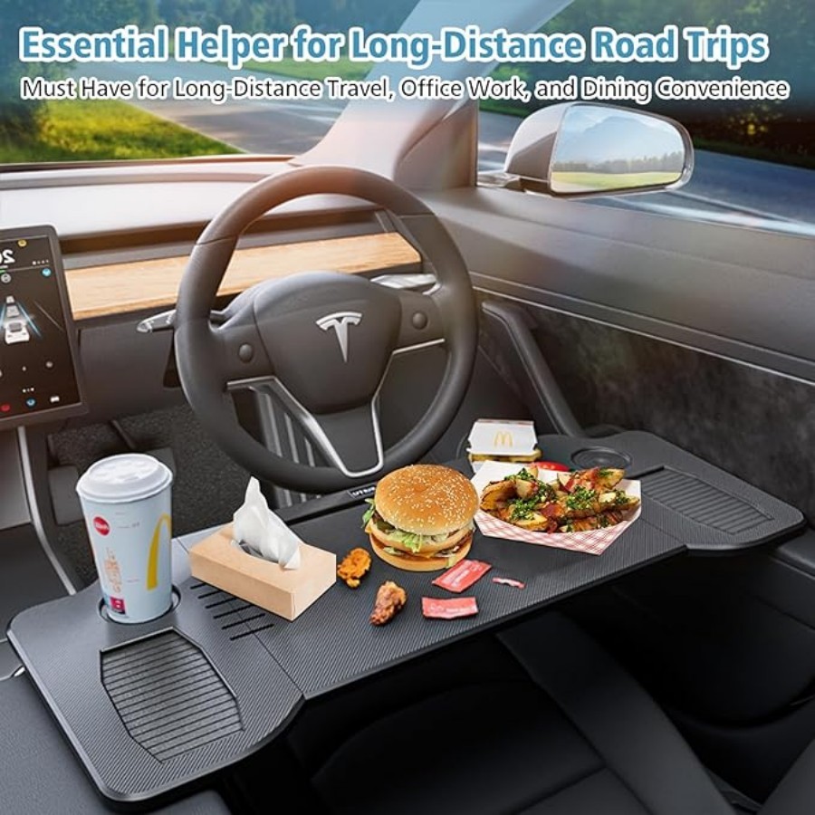 Car Desk for Tesla ModelY/3, Foldable Desk for Laptop