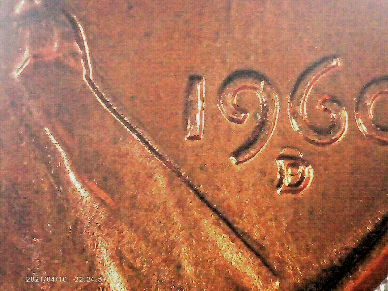 1960 D  D/D and Double Die  Uncirculated Red Beauty A Very High Grade Mint State