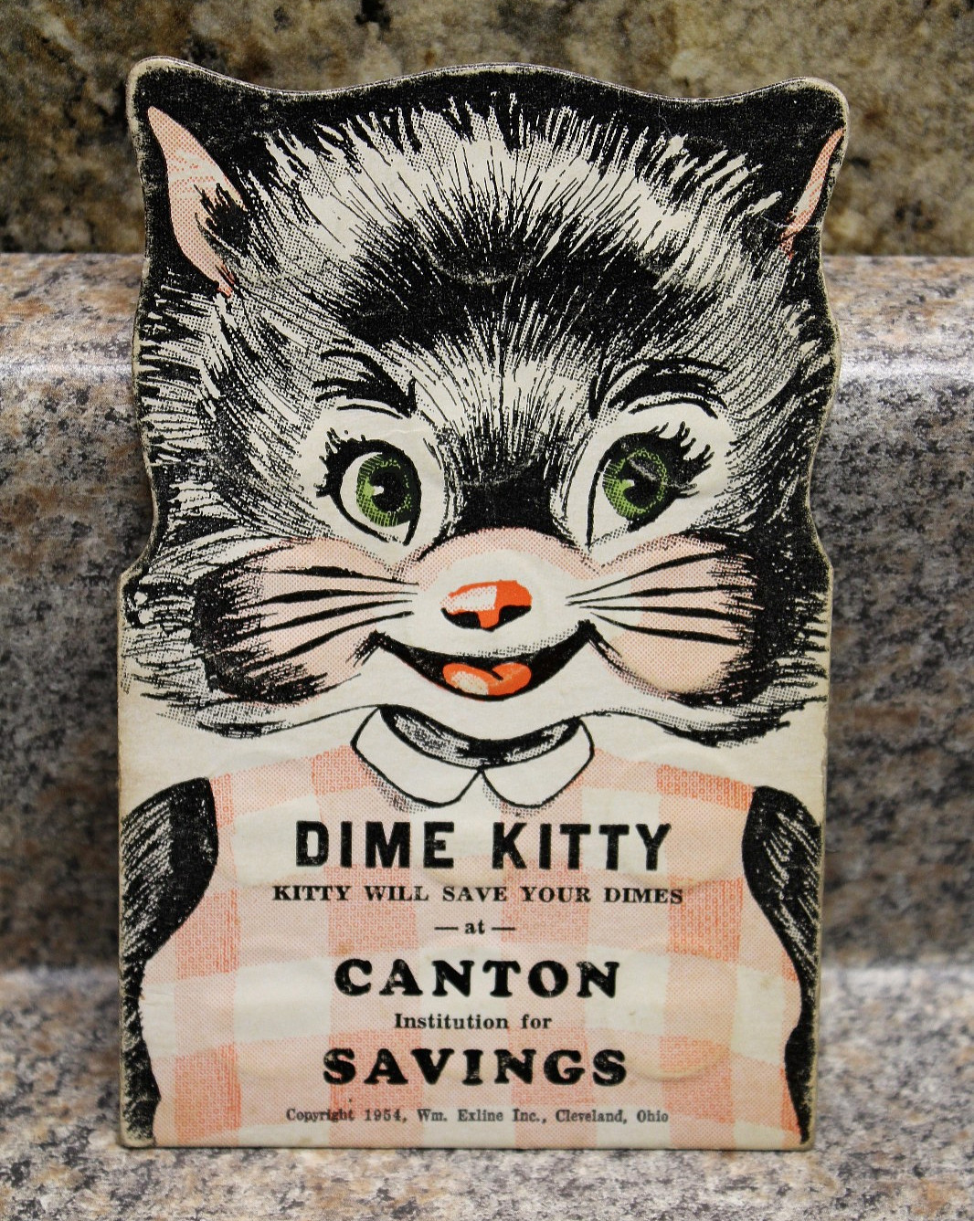 1954 Dime Kitty- Canton Institution of Savings With Assorted Dimes
