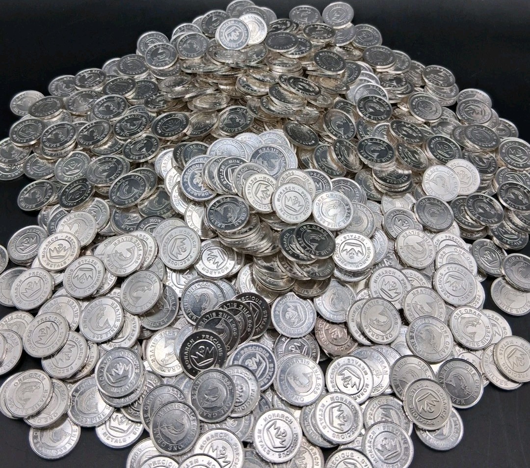 (100x) Pure .999 Fine Silver Rounds Premium New Bullion Estate Lot Designs