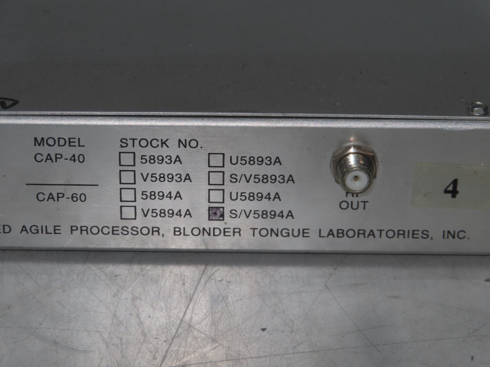 Blonder Tongue CAP S/V5894A