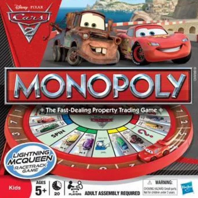 Monopoly Cars 2 Individual Replacement Pieces & Parts UPick Disney-Pixar