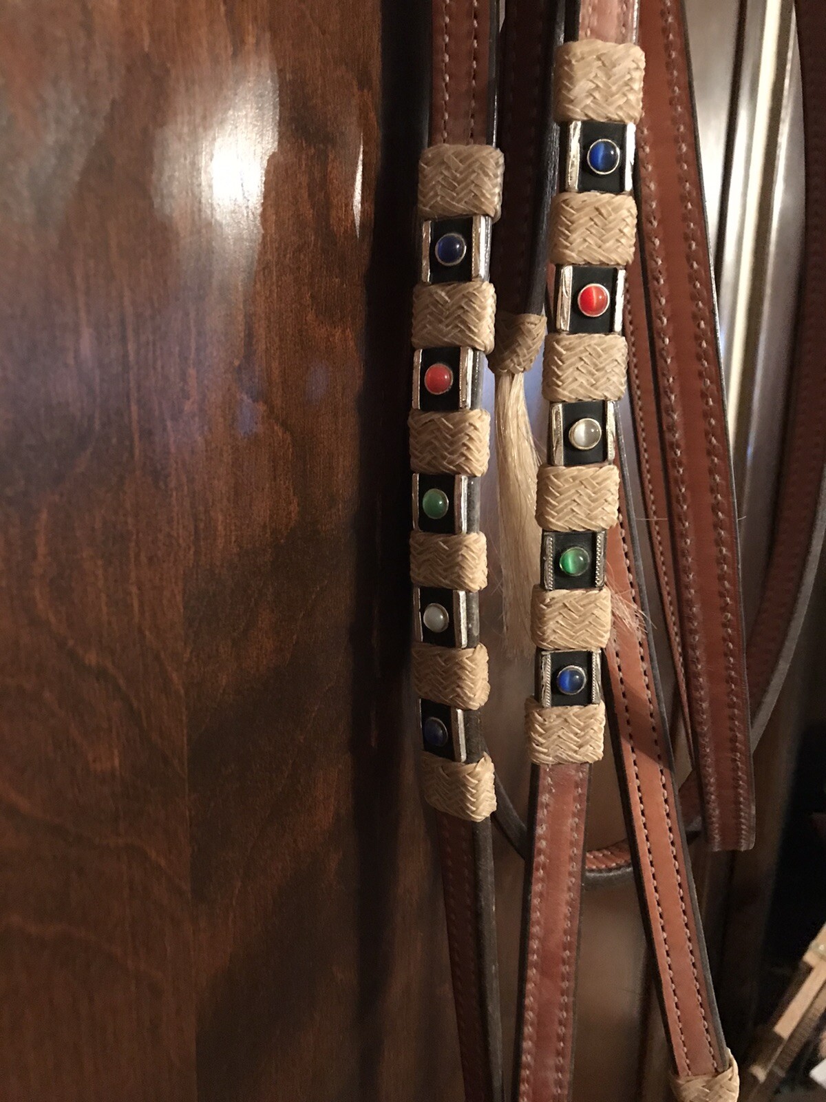 Jewelry On Tack Split Show Reins, NWT