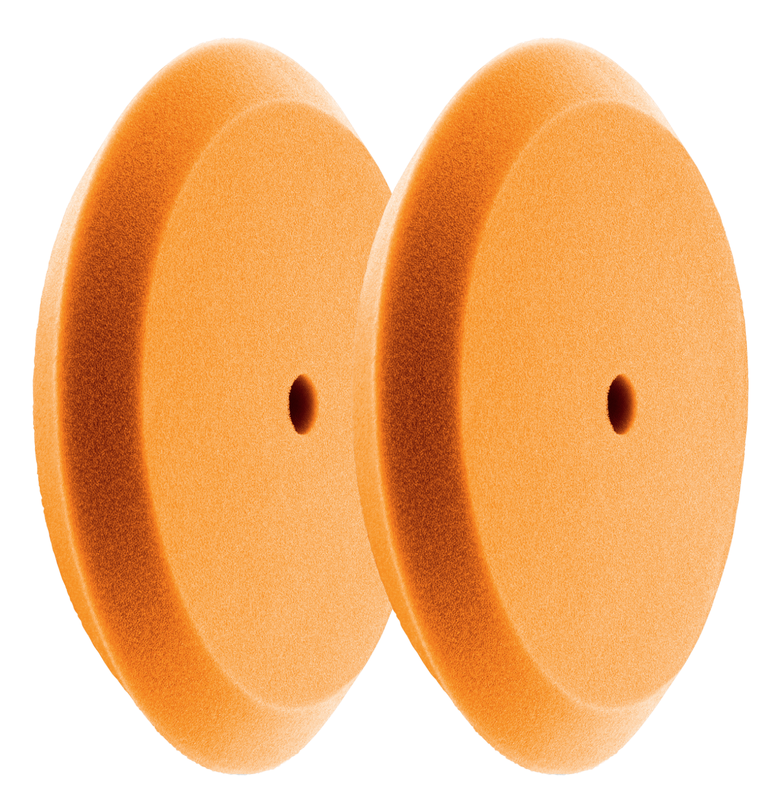HI-BUFF 8" Foam Buffing Pads, Fits 7" Backer, Slant Design, Hook & Loop (2 Pack)