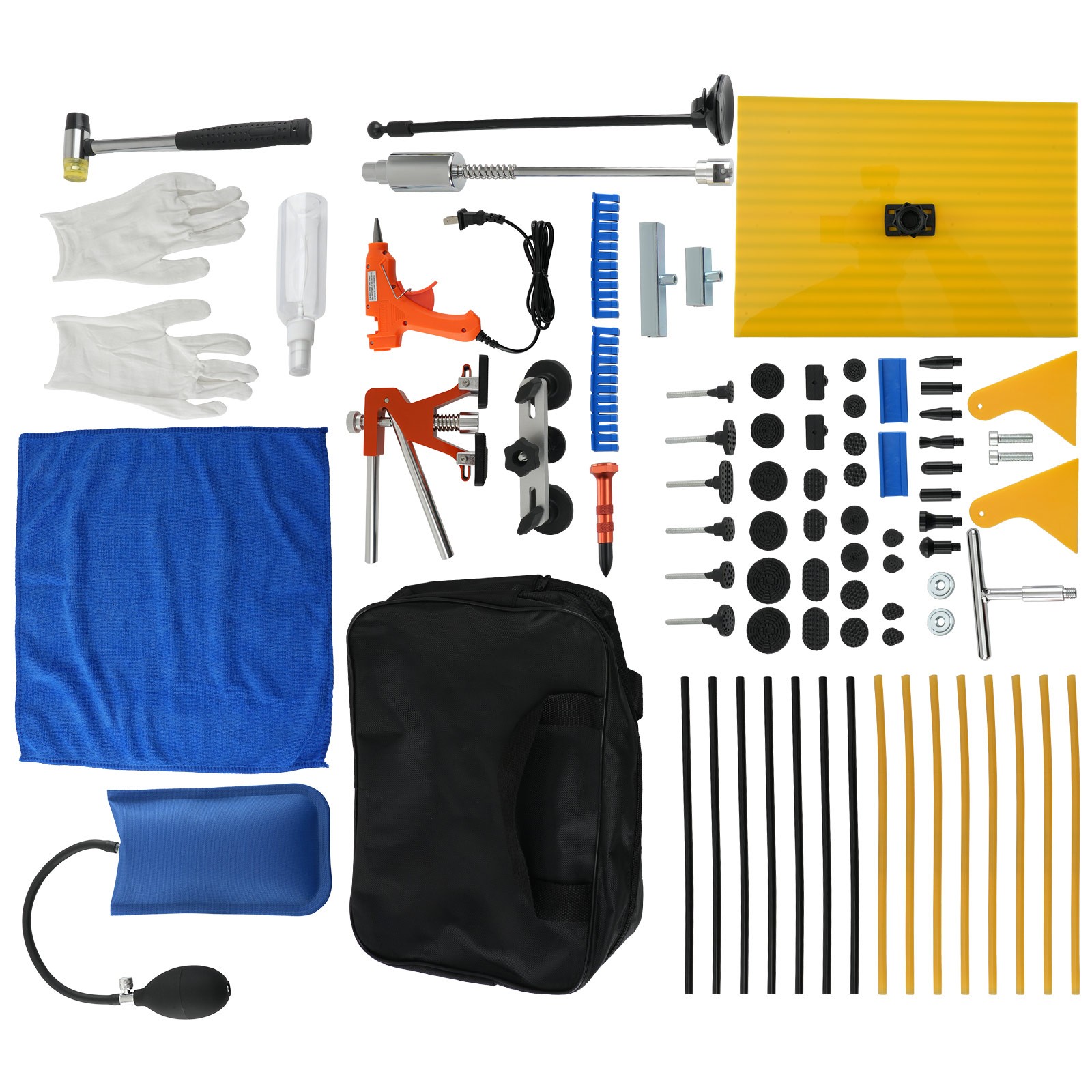 Auto Dent Repair Tool Kit for Car Body Paintless PDR Golden Puller Set 20W