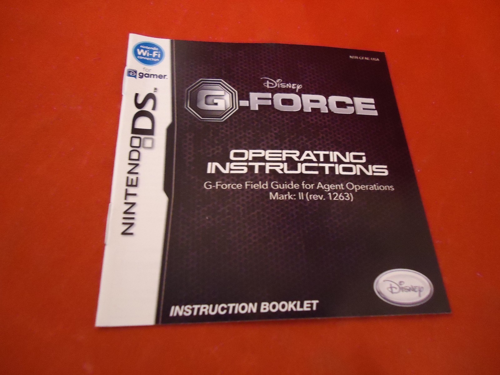 G-Force Nintendo DS Instruction Manual Booklet ONLY
