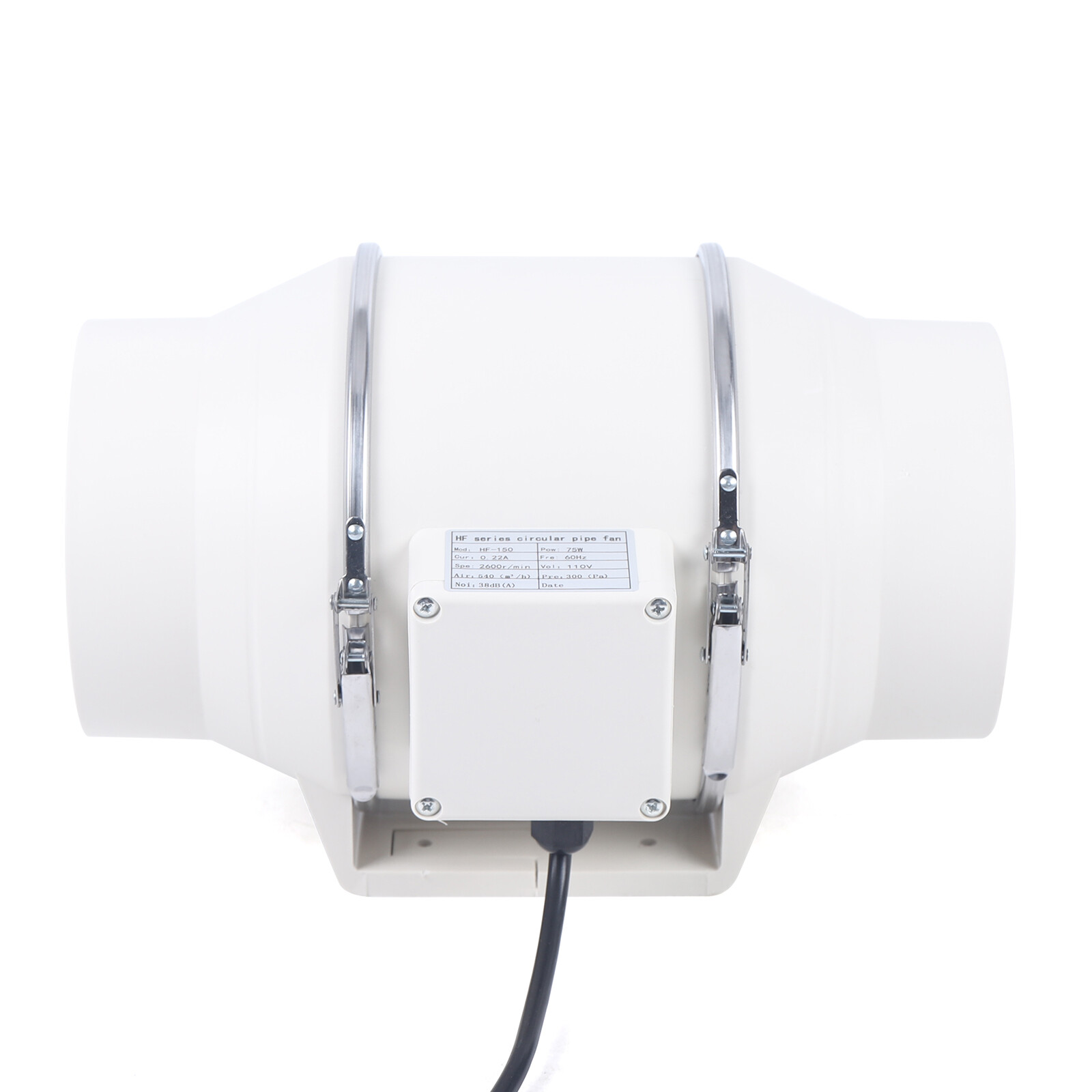 6 Inch Duct Fan High Efficiency Inline Fan Mixed Flow Ventilation System Exhaust