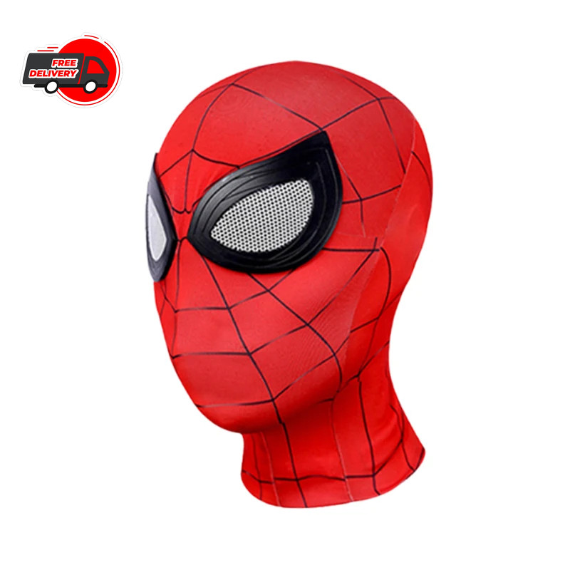 Spider-Man Miles Morales Mask Cosplay Superhero Costume Prop for Kids Adults