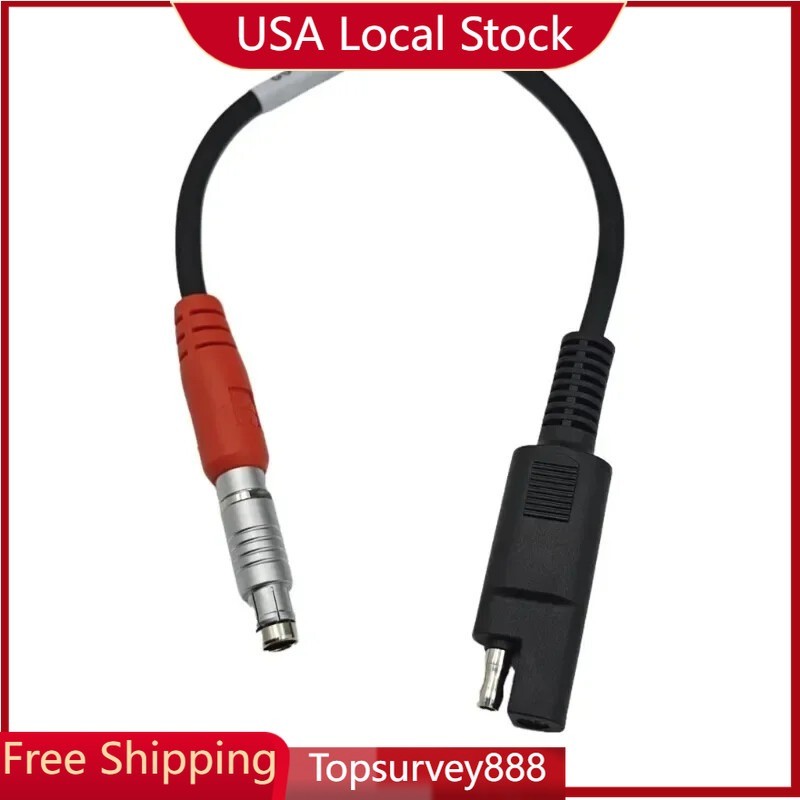 Power Cable A00302 For Topcon GPS-HiPer Lite wired To SAE 2-Pin Connector