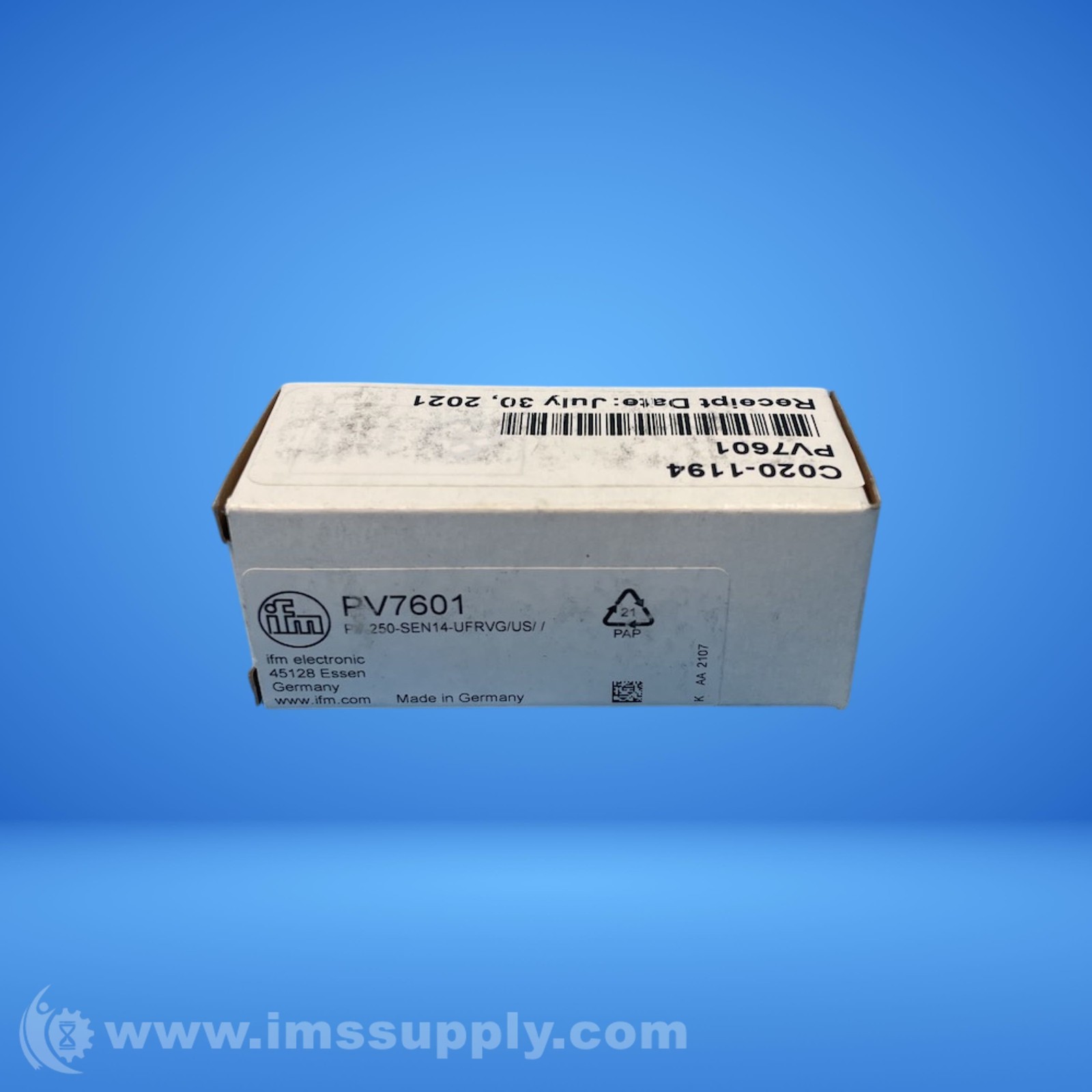 Ifm PV7601 Pressure Switch FNOB