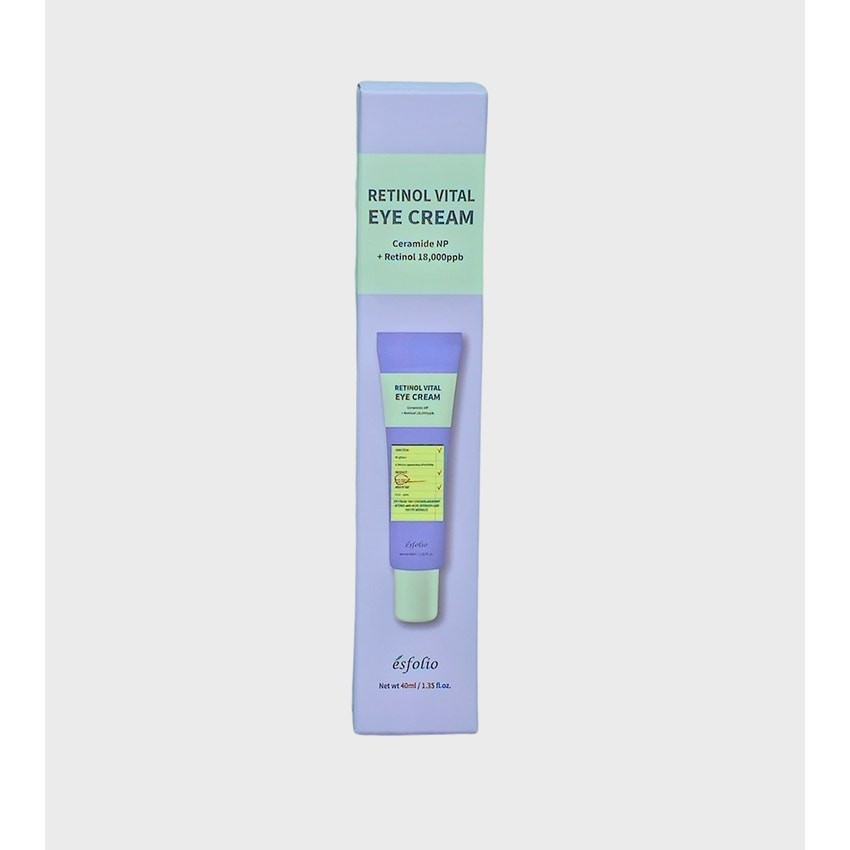 NEW Retinol Vital Eye Cream by Esfolio + Ceramide NP Reduces Wrinkles Anti-Aging
