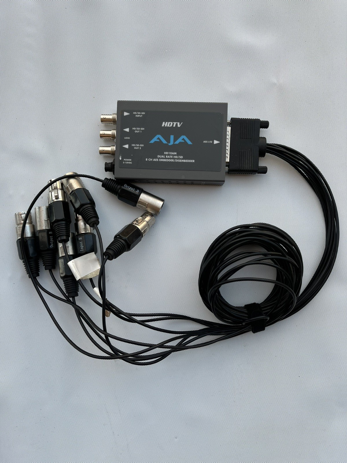 AJA HDTV HD10AM Dual Rate HD/SD 8 CH AES Embedder/Disembedder