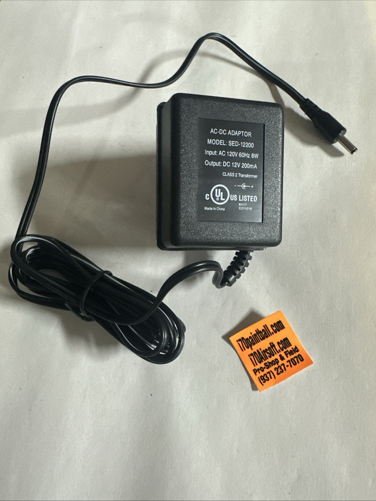 Spyder/Piranha 9.6V Wall Charger